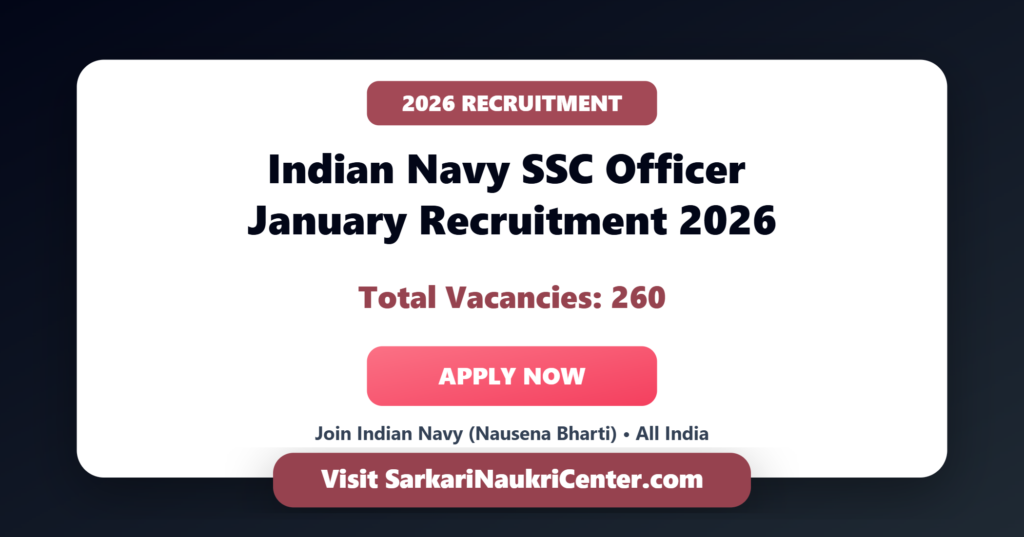 Indian Navy SSC Officer Recruitment 2026-27 image