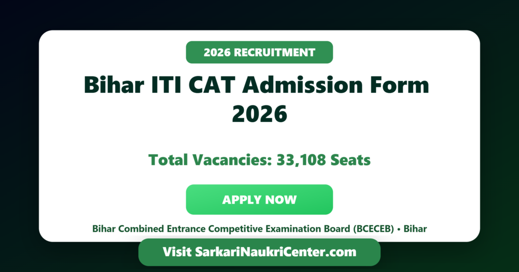 Bihar ITI CAT Admission 2026 image